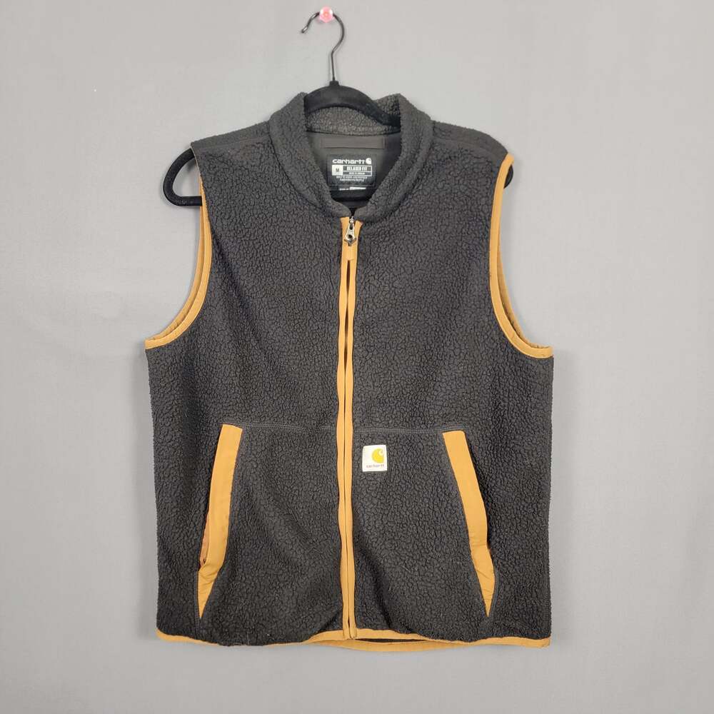 Carhartt Sherpa Fleece Zip Vest Relaxed Fit Workwear Utility Layer